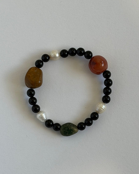Onyx Tumbled Bracelet
